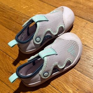 adidas Kids Mesh Slip-On Sneakers - Mint and Gray